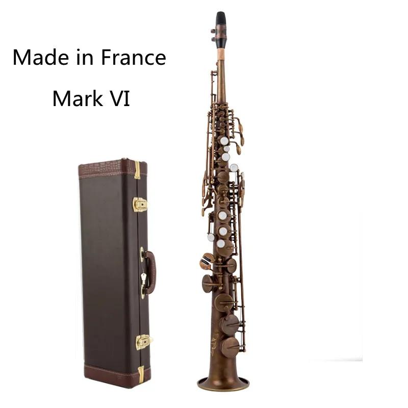 MFC saxofone soprano bocal palhetas, Mark VI pescoço, cobre antigo, simulação B-flat, marca de alta qualidade - Image 1