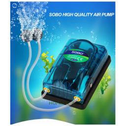 Sobo bomba de aeração para peixes, bomba de oxigênio para tanque de peixes, aeração de aquário, suprimentos, compressor de ar para tamanhos/348a/648/748/848/948/988 - Image 2