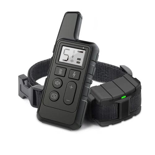 Coleira de treinamento para cães/controle remoto portátil, rolha de casca elétrica, dispositivo de treinamento para animais de estimação à prova d'água, com bipe de choque, 1 peça - Image 1