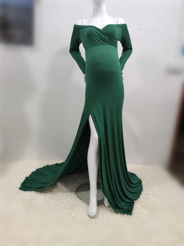 Vestidos Longos Sem Ombros: Opções Sexy para Sessões Fotográficas e Grávidas, Ideal para Chuveiros de Bebê