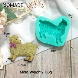 Molde animal do silicone para o ofício do emplastro da resina, pato, cão, ovelha, leite, vaca, biscoitos modelo, cozimento do chocolate, ferramentas do bolo de Fondant - Image 5