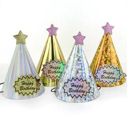 Impressão de design personalizado para festas de aniversário, decoração de papel para crianças, chapéus com coroa de papel faça você mesmo - Image 4