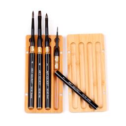 Artsecret-kit de pincéis de alta qualidade, conjunto de pincéis de arte em aquarela preto com virola de latão, abs e alça de alumínio - Image 1
