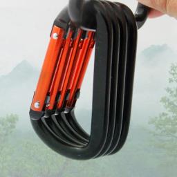 5PCS grande mosquetão alumínio liga prático gancho Keychain escalada equipamento Multi-função mosquetão 3,98 cm * 7,61 cm - Image 4