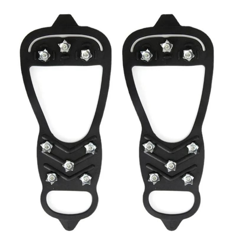 1 par profissional de escalada crampons 8 studs anti-skid neve gelo sapatos de caminhada de acampamento aperto pico inverno ao ar livre pinça de gelo - Image 1