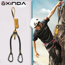 Xinda alta altitude proteção via ferrata correia de segurança estilingue com gancho de alta resistência wearable anti queda fora - Image 1