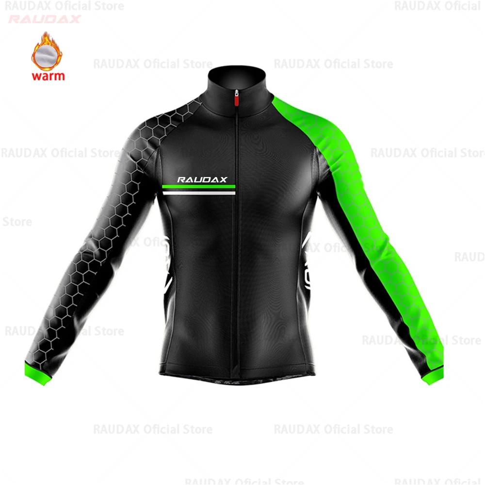 Raudax-conjunto de ciclismo jersey e bib, jersey e velo jersey, para o inverno, triathlon, mtb, 2024 - Image 1