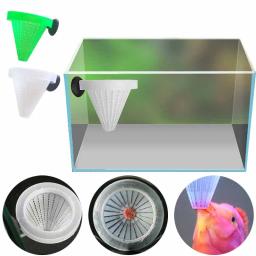 Mini Alimentador Automático de Peixes com Ventosa para Aquário, Alimentador de Alimentação Verme Vermelho, Copo de Funil, Fish Food Feed, Cônico, 1/2/5Pcs - Image 3