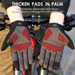 West biking luvas de ciclismo verão tela sensível ao toque respirável anti-deslizamento luvas de dedo completo para o esporte mtb bicicleta equipamento de ciclismo - Image 3