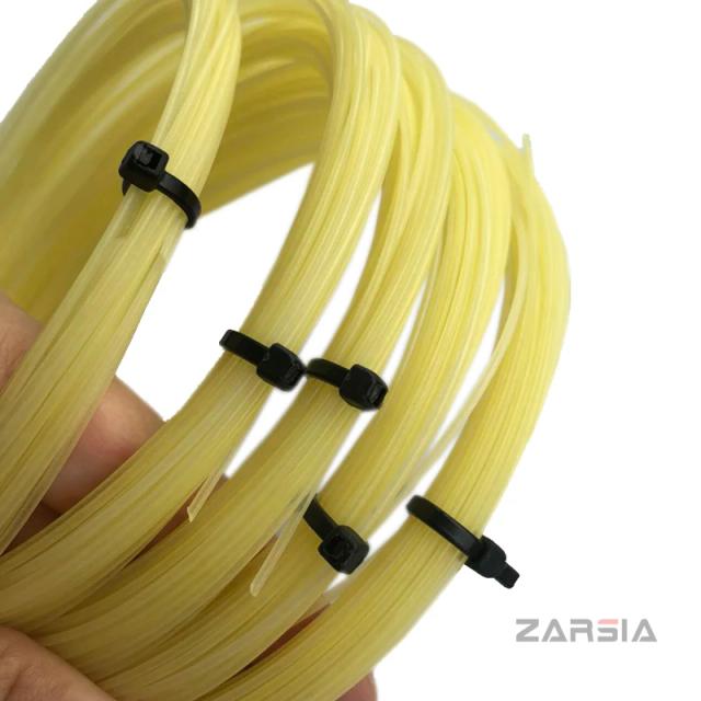 Corda de Tênis de Náilon 1.30mm - Pacote com 10 Peças, Elástica e Durável para Raquetes de Tênis