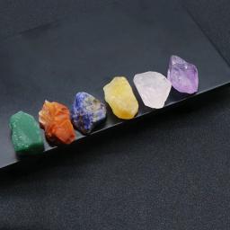 Conjunto De Pedras De Chakra Mineral Natural, Cristal De Cura De Reiki, Enfeites De Feng Shui, Decoração De Halloween, Quartzo - Image 4