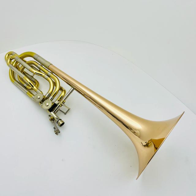 Trombone Double Color Bb/F com Estojo, Pistão Duplo em Bronze - Instrumento Musical Profissional com Logotipo Personalizado