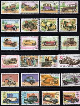 50 Pçs/lote Car Motors Selo Selos postais Tema Diferente De Muitos Países NÃO Repetir com Pós Marca para a Coleta de - Image 1