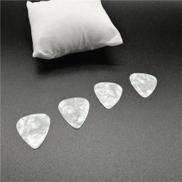 Palhetas de guitarra branco pérola, branco pérola, celulóide, pelctrum, branco em branco, 200pcs, lote, 0,46mm, 0,71mm, 1,0mm - Image 5