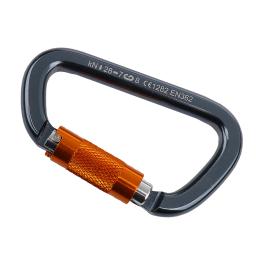 Mosquetão de alumínio para escalada, mosquetão, Rappelling Gears, D Ring Hook, montanhismo Keychain, caminhadas ao ar livre, parafuso de bloqueio, 28KN - Image 3