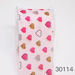 Fita de grosgrain para artesanato, acessórios de costura, bricolage, dia dos namorados, coração amoroso impresso, 5 jardas 26596 - Image 6