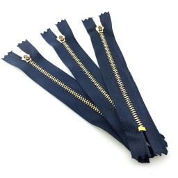 Cobre Zipper Tape para Jeans, prendedor preto, calça casual, prendedor de slides, cinto DIY, acessórios de costura, 4 #, 5pcs - Image 6