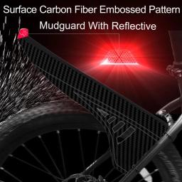 Para-lamas para bicicletas NICEDACK MTB, para-lamas dianteiros e traseiros para bicicletas, para-lamas para mountain bikes downhill, adequados para 20 "26", 27,5 ", 29 polegadas e bicicletas gordas (vermelho) - Image 2