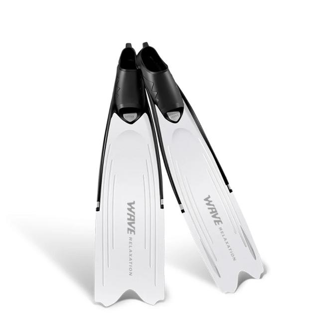 Fins de Freediving Antiderrapantes em PP TPR para Snorkel e Mergulho Longo, Novos Flippers para Esportes Aquáticos