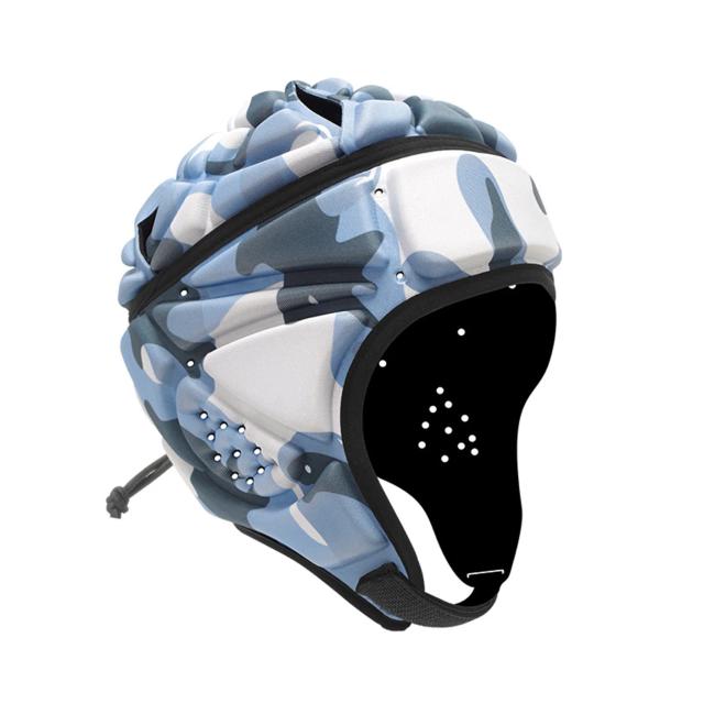 Capacete de Rugby em Lycra Respirável para Adultos com Acolchoamento Ajustável e Confortável