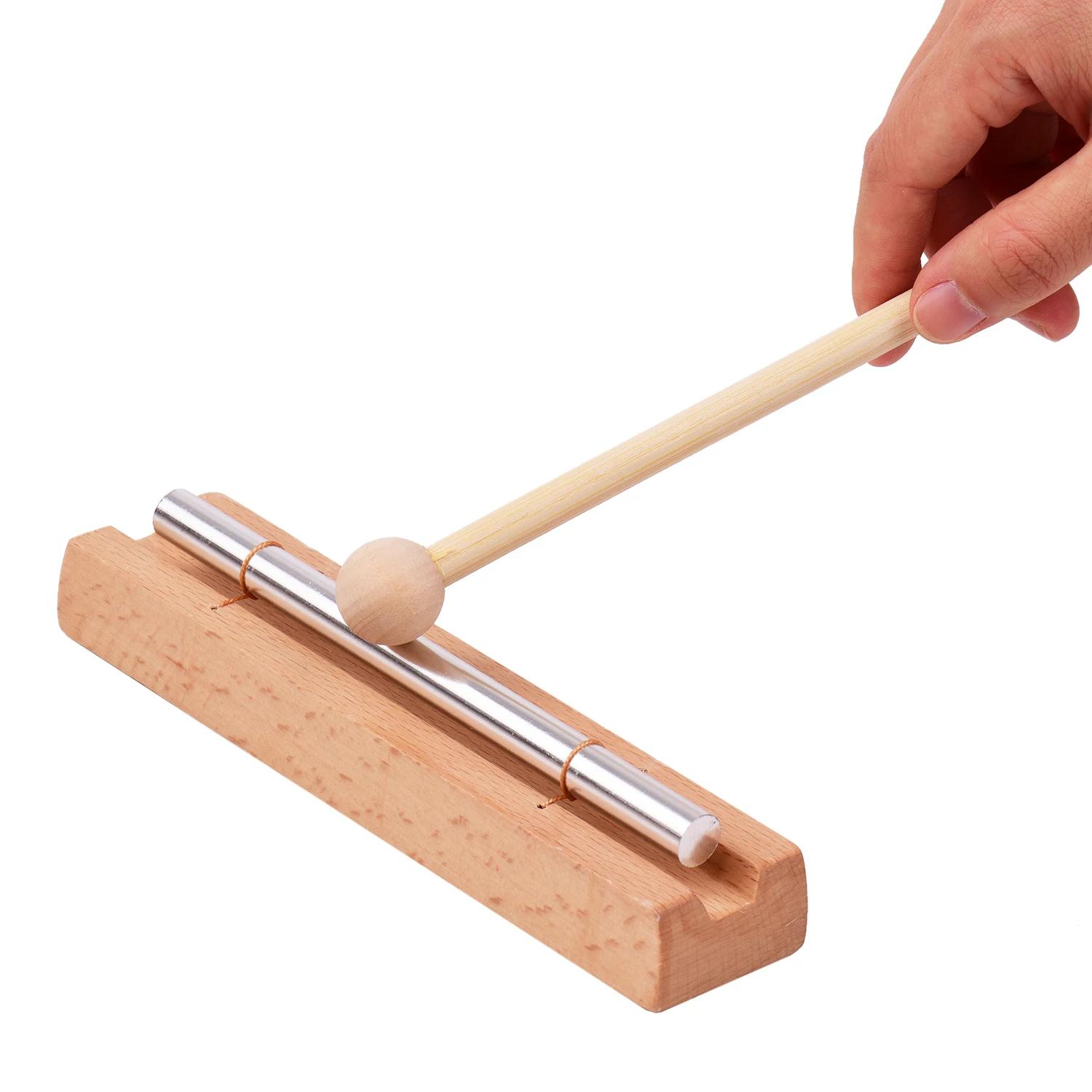 7-tom de madeira sinos com martelo instrumento de percussão para oração yoga meditação musical carrilhão brinquedo para crianças professores - Image 1