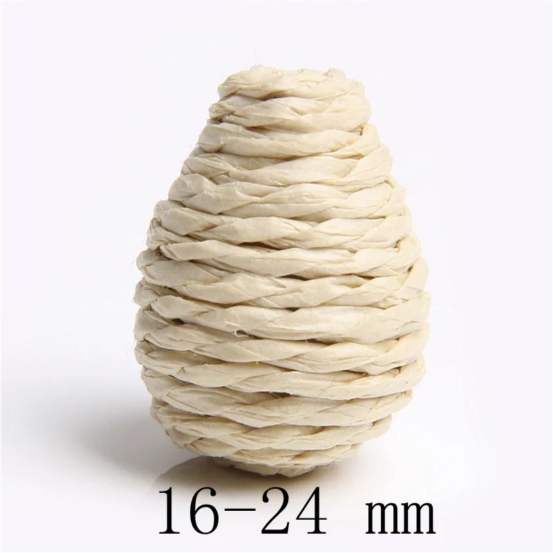 Palha De Milho Natural Tecido Pingente para DIY Fazer Brincos, Charme De Rattan, Trança De Bambu Artesanal, Acessório De Jóias, 11-49mm, 2-5 Pcs - Image 1