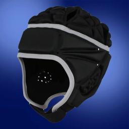 Absorção de choque ventilação buracos absorção de choque ajustável rugby capacete para crianças - Image 1