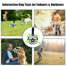 Brinquedos interativos de futebol com abas para animais de estimação, bolas de mastigar cachorro, acessórios para cachorros, treinamento ao ar livre, 15cm - Image 3
