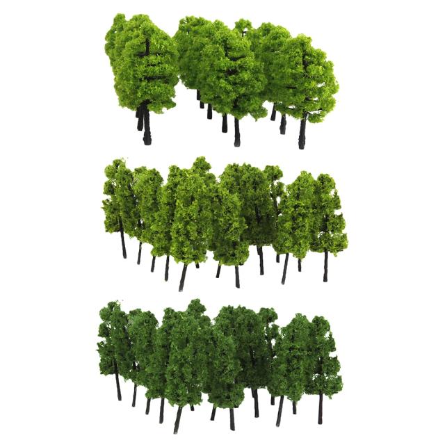 Mini Saco de Z para Paisagens: 40 Peças de Plástico com Árvores em Escala 1/100 e 1/200 HO