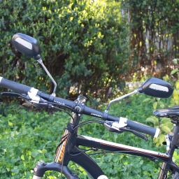 1 par de espejos retrovisores de bicicleta ciclismo de amplio alcance Reflector de mirilla ángulo ajustable espejos izquierdo derecho - Image 4