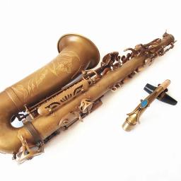 Alto saxofone eb simulação de cobre antigo alto sax profissional jogando instrumento de sopro com bocal - Image 5
