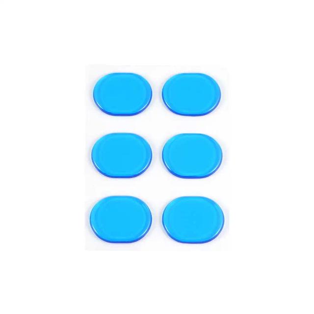 Almofadas de silicone silenciosas para tambores - 6 peças absorventes de choque, acessórios transparentes para percussão