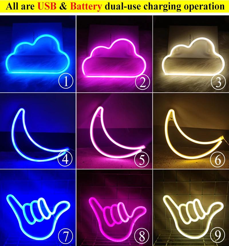 Chaveiro de parede com luz led neon, decoração de parede para quarto infantil, casa, quarto, festa, casamento, presente de natal, lâmpada neon - Image 1