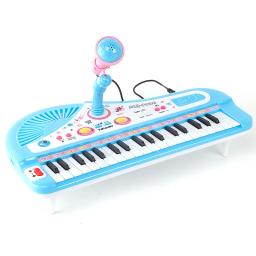 Music Toy Piano Teclado com Microfone, 37 Teclas, Musical Eletrônico, Instrumentos Multifuncionais, My First Pinao Toy for Kids - Image 4