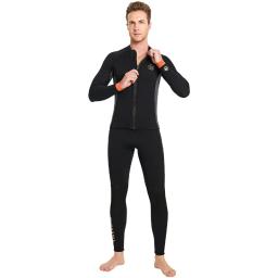 Jaqueta de manga longa Neoprene Wet Suit para homens e mulheres, maiô térmico de mergulho 3mm, camisa de mergulho, colete de surf, top - Image 3