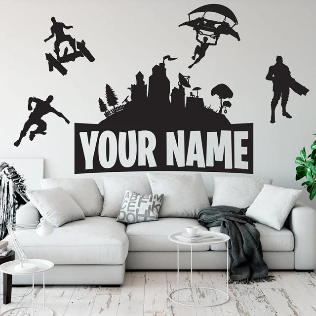 Adesivos de Parede Personalizados de Castelo para Decoração de Quarto Infantil