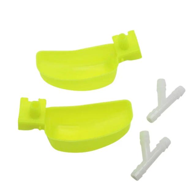 Kit com 40 peças de gaiola semicircular automática para codornas e pombos com tigelas plásticas para alimentação de aves domésticas