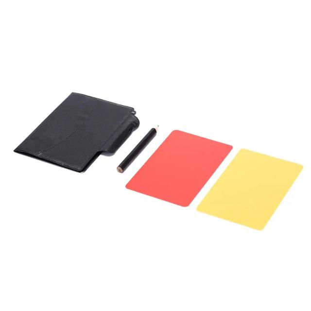 Conjunto Personalizado de Caderneta de Notas para Árbitros de Futebol com Cartões Vermelho e Amarelo