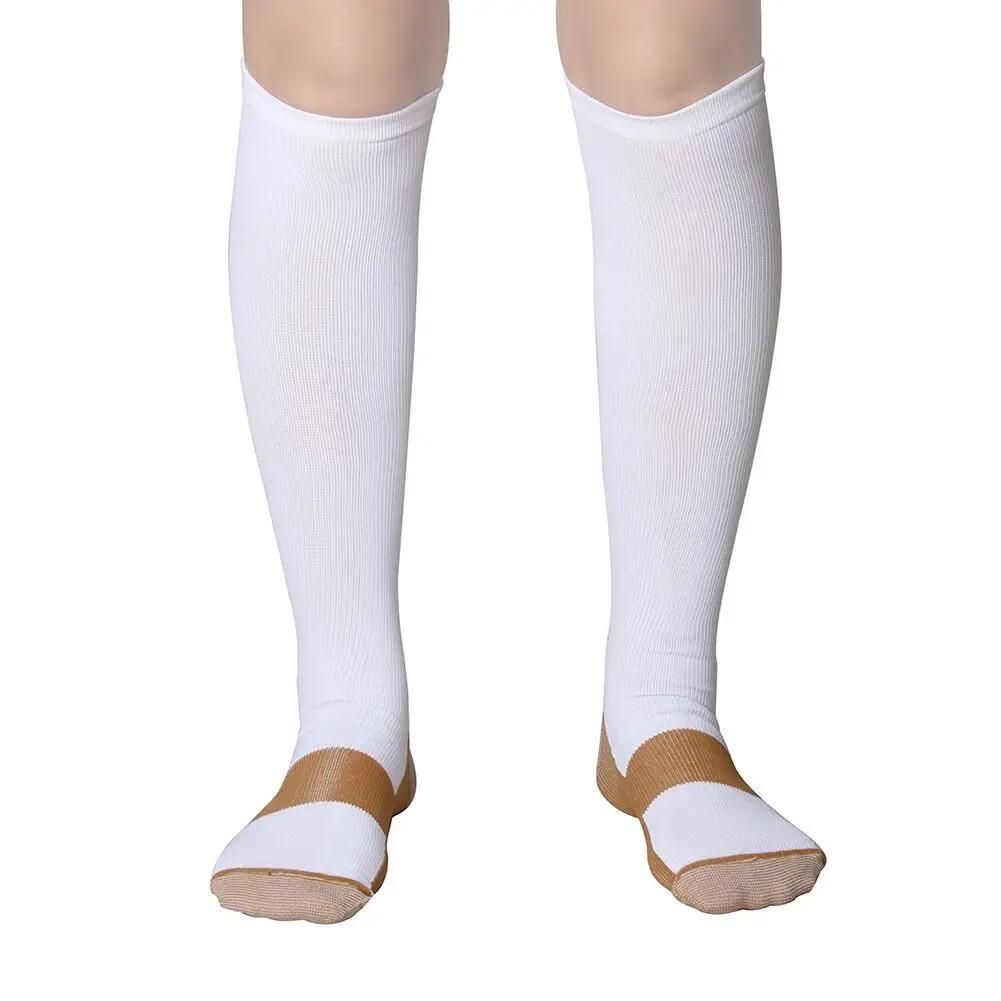 Meias esportivas de compressão para homens e mulheres, varizes, maratona, ciclismo, futebol, meias altas, 20-30mmhg, EU36-50, novo - Image 1