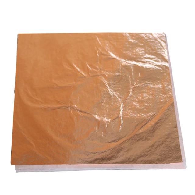 Pacote com 500 Folhas de Imitacao em Prata, Ouro e Cobre para Artesanato e Decoração