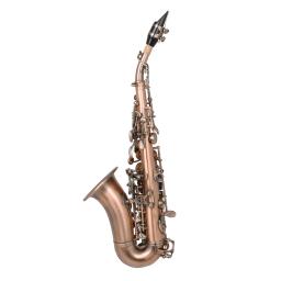 Saxofone soprano vermelho antigo, instrumento de sopro em madeira com estojo, luvas de limpeza, pano de limpeza, escova, alça, maleta - Image 2
