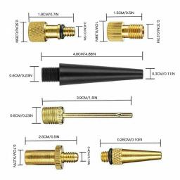 Cobre bicicleta válvula adaptador conjunto, ciclismo bomba, bicicleta pneu bomba, Inflator Acessório Kit, novo, 20 pcs, 26pcs - Image 2