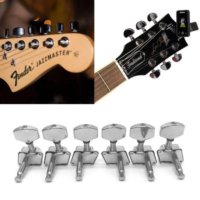 Afinador de Cordas para Guitarra Acústica Folk - Kit com 6 Peças Essenciais