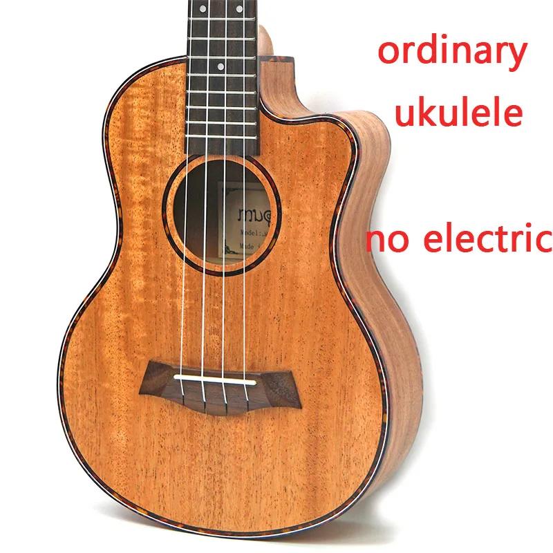 Acústico e elétrico Travel Guitar, guitarra de madeira mogno, Tenor, 23 ", 26", 4 cordas, Ukelele Tenor - Image 1