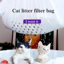 Gato caixa de areia saco de filtro pet sandbox bandeja de toalete peneiramento forros sacos de lixo gatinho maca pan sacos de limpeza suprimentos para gatos - Image 6