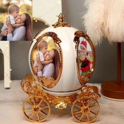 Pumpkin Car Music Box com Photo Frame, personalizado, personalizado, YYMC89018902 - Image 1
