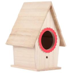 Pendurado Casa De Pássaro De Madeira, Criação De Gaiola, Caixa De Alimentação, Pingente Birdhouse, Jardim, Quintal, Varanda, Home Decor - Image 4