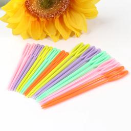 Multicolor plástico costura agulhas para artesanato, DIY tricô agulhas, gancho crochê, roupas sapatos, 1 conjunto, 20pcs por conjunto - Image 1