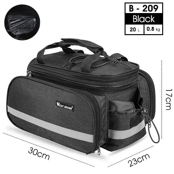 Saco Traseiro à Prova d'Água para Bicicleta Mountain Bike - Acessório Ideal para Transporte de Bagagem e Viagens de Ciclismo