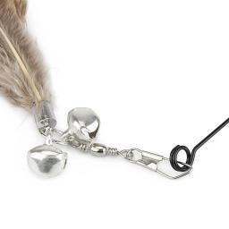 Brinquedo pena curta para gato, 10pcs, vara de substituição, acessórios diy - Image 4
